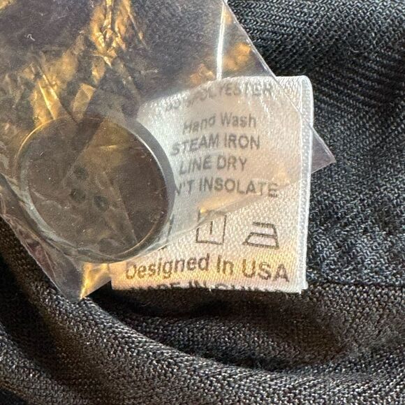 Romi Basha Blazer Womens Size Small Toni Linen Cotton Blend Black woven New - Picture 11 of 13